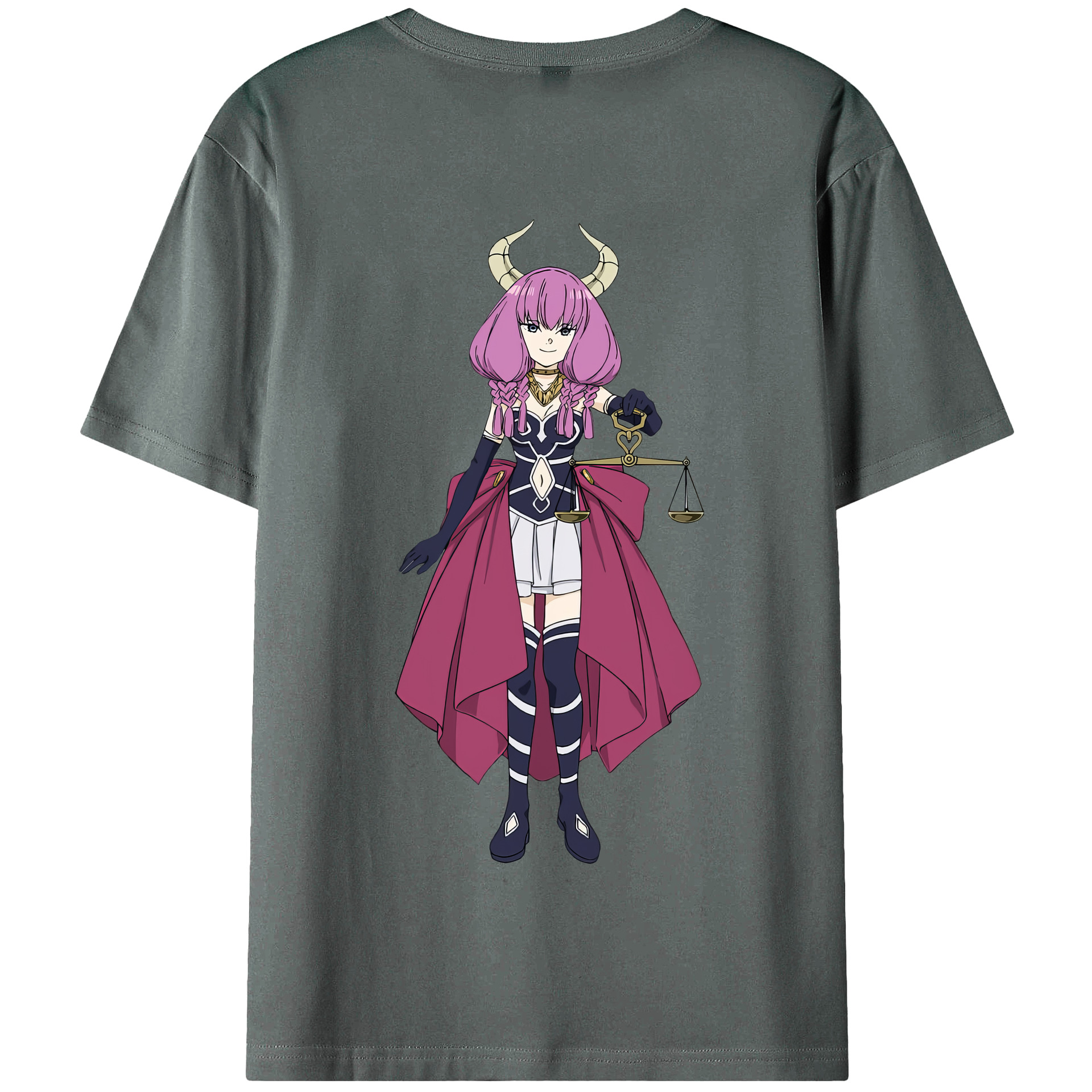 （画像用） 葬送のフリーレン Frieren 綿100％半袖Tシャツ（背面プリント）
